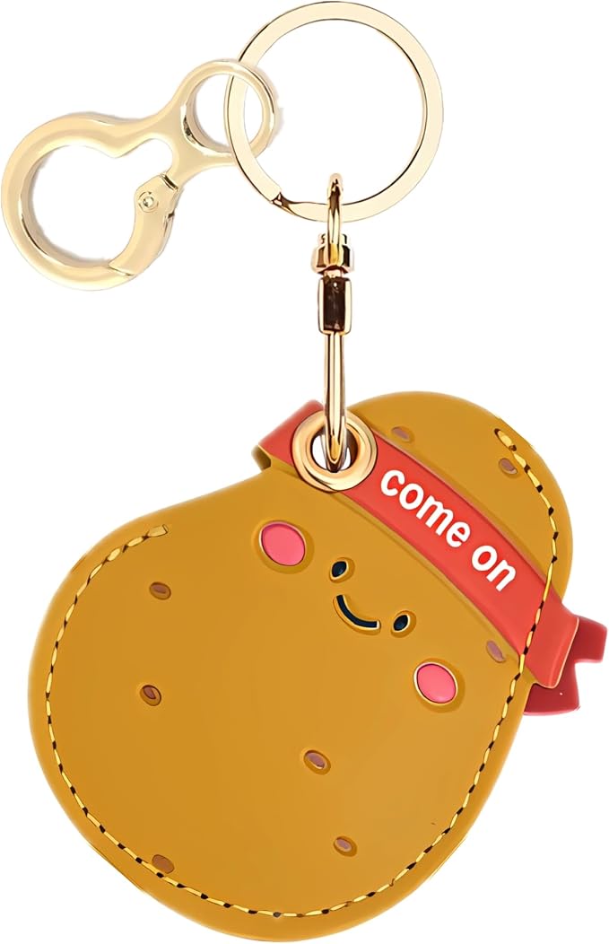 Leather Keychain Holder Case Compatible by BORKUANA