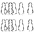 Carabiner, Heavy Duty Galvanized Steel Spring Snap Hook Carabiner Clips by High-PQ