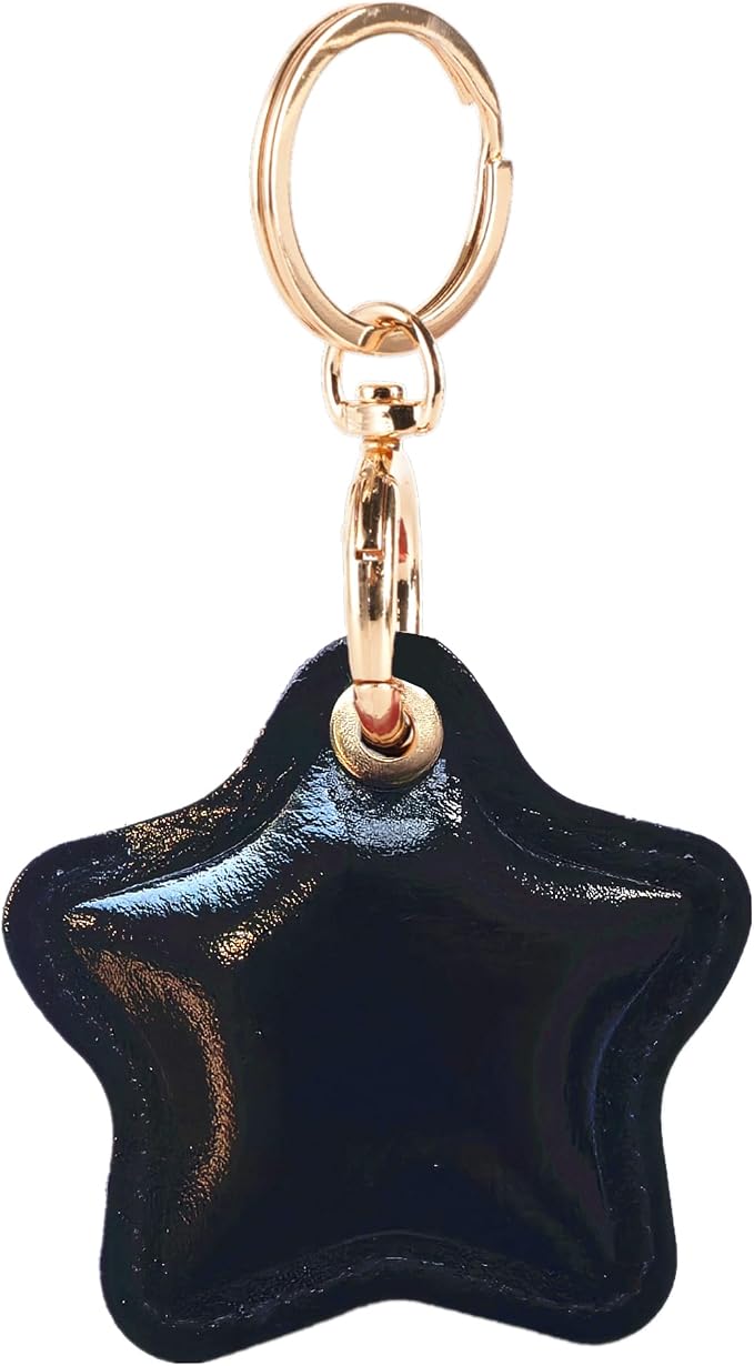 Leather Charm Keychain Holder Case Compatible by BORKUANA