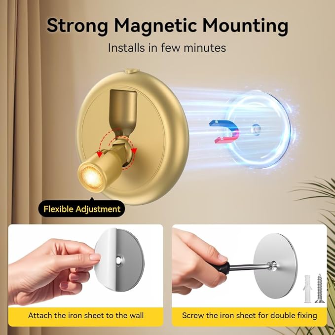 Rechargeable Battery LED Spotlight Indoor: Wireless Mini Art Accent Spot Lights - Image 4