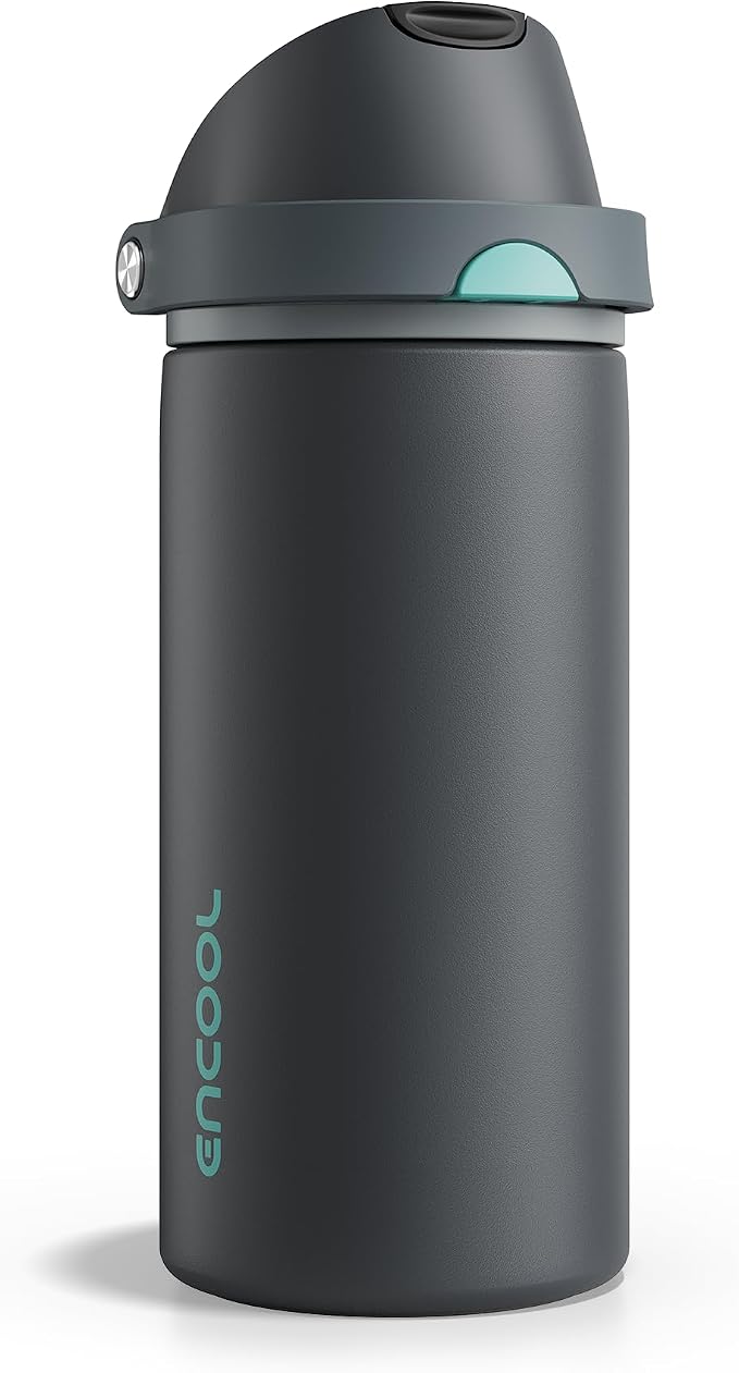 Insulated Water Bottle with Straw by ENCOOL