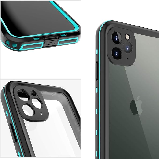 Compatible with iPhone 11 Pro Max Case, Waterproof Full Body Rugged Clear Slim - Image 4