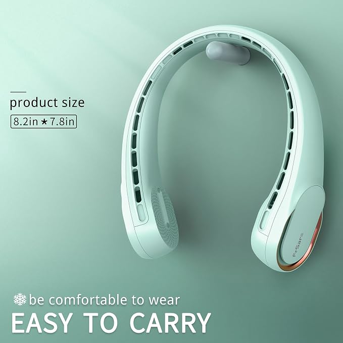 FrSara Neck Fan, Personal Fans for Your Neck, Adjustable, 360° Cooling - Image 6