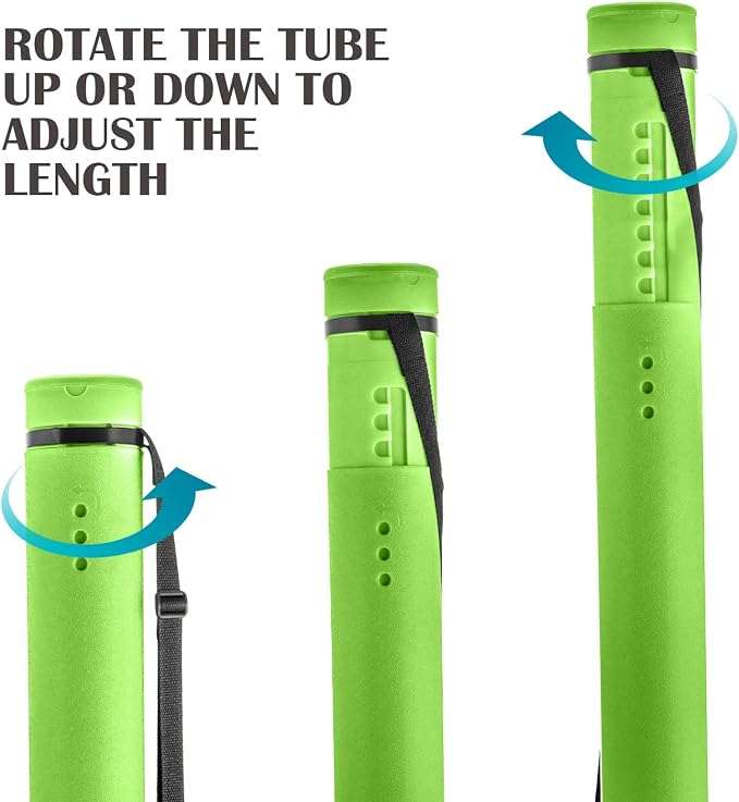 JJRING Green Poster Tube, Poster Carrying Case - Image 4
