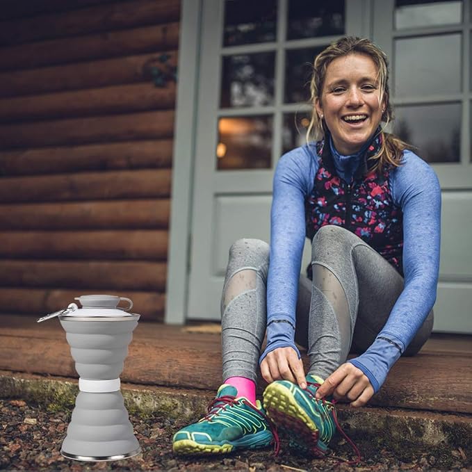 Collapsible Water Bottle, Camping Cup - Image 5