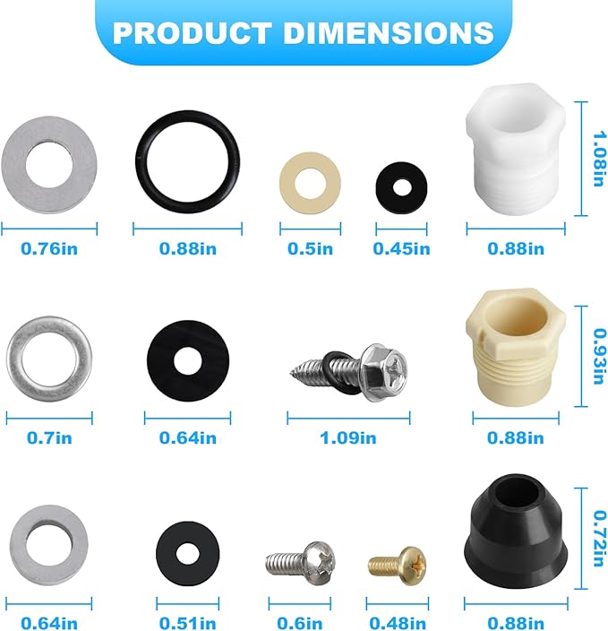 for 630-7755 Wall Hydrant Repair Kit Fit Mansfield Wall Hydrants - Image 2