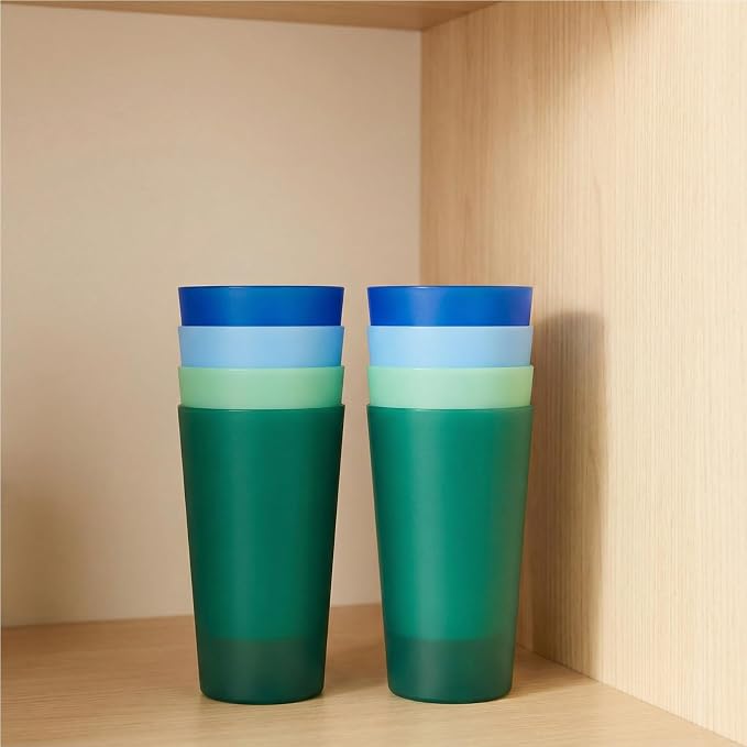 AOYITE 32 oz Reusable Drinking Cups, Unbreakable Large Plastic Tumblers set of - Image 5