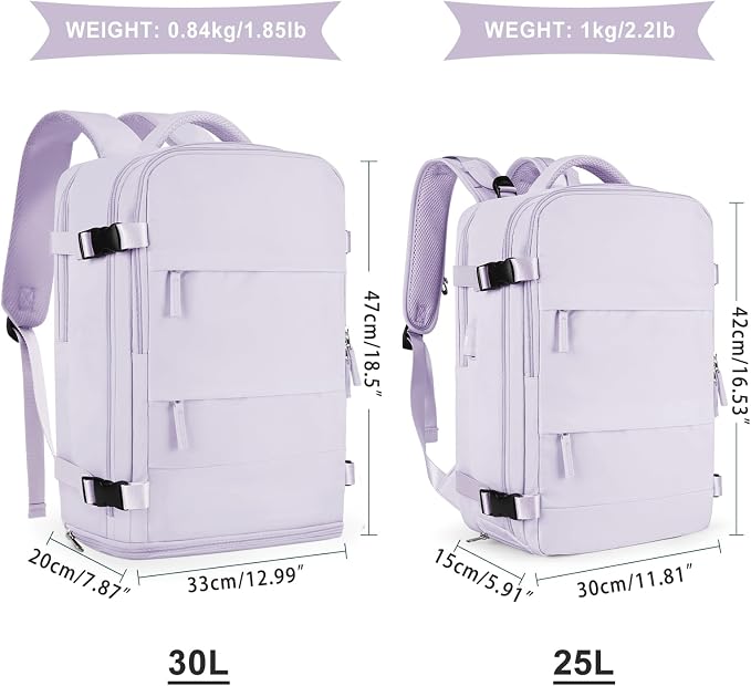 coowoz Large Travel Backpack For Women Men, Carry On Flight Approved, Hiking - Image 3