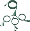 28 Ft Outdoor Power Cord, 1 to 3 Splitter Heavy Duty Weatherproof Extension Cord by JIOODICH.