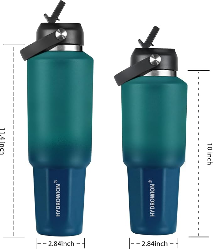HYDROWION 40 oz Insulated Water Bottle, Car Water Bottle Holder - Image 6