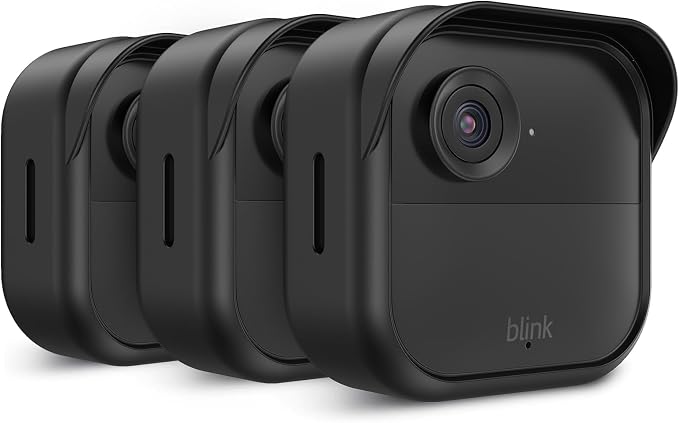 Silicone Case Cover for All-New Blink Outdoor 4, 3 Pack Weatherproof Skin Cover by Enadvd