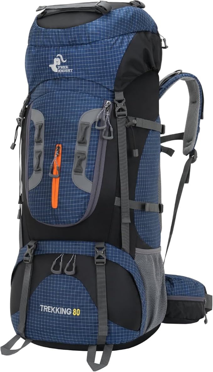 Bseash 80L Waterproof Hiking Camping Backpack by Bseash