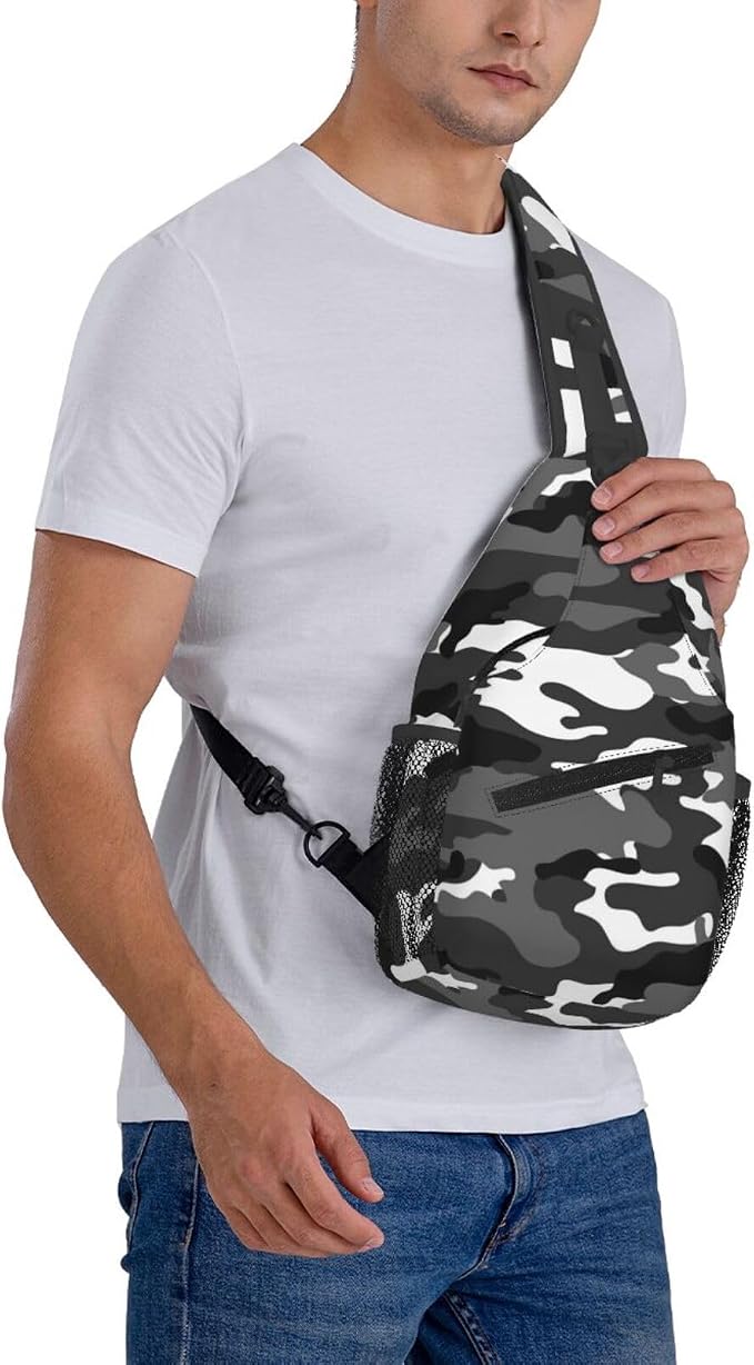 Sling Backpack For Men Hiking Daypack Crossbody Shoulder Bag Travel Chest Pack - Image 3