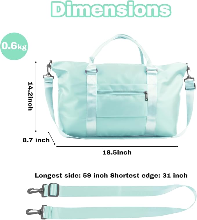 Weekender Duffel Bags for Women， Travel Totes Bag for Airplane Essentials - Image 4
