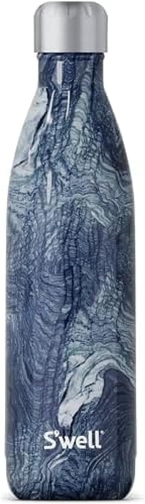 S'well Stainless Steel Water Bottle, Azurite Marble, Triple Layered Vacuum by Swell