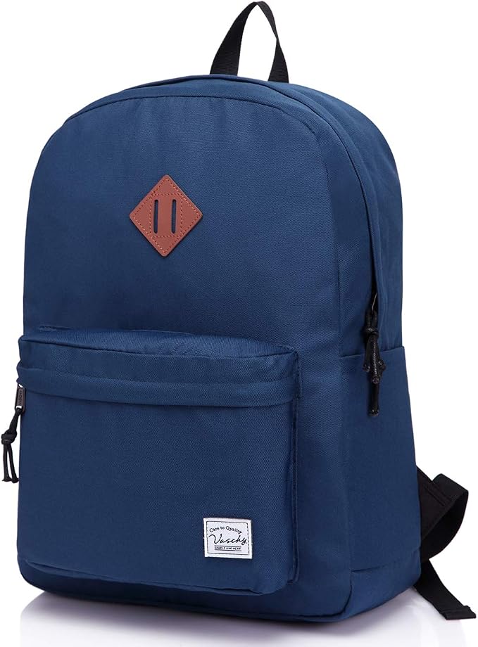 VASCHY Lightweight Backpack for School, Classic Basic Water Resistant Casual by Vaschy