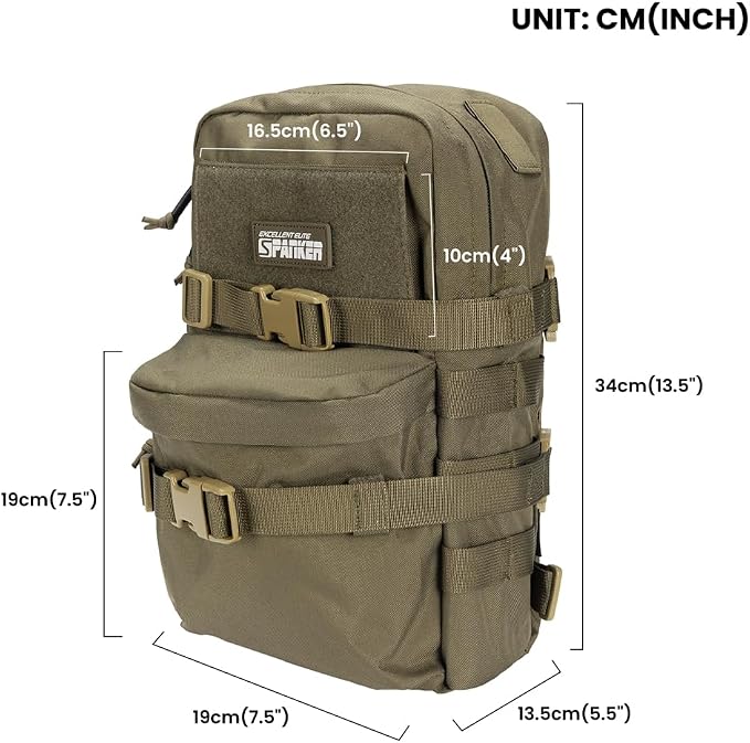 EXCELLENT ELITE SPANKER Tactical MOLLE Hydration Backpack Water Bladder Carrier - Image 2