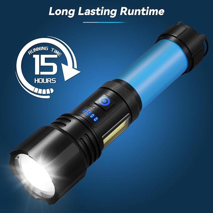 Sigoobal Flashlight LED Rechargeable Flashlights High Lumens, 000 LM Super - Image 4