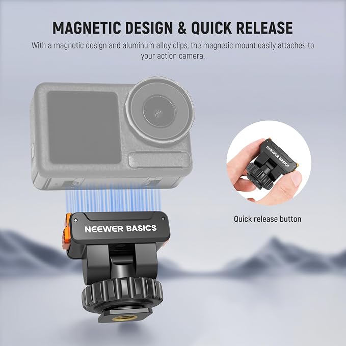 NEEWER Basics Magnetic Cold Shoe Mount Adapter Compatible - Image 3