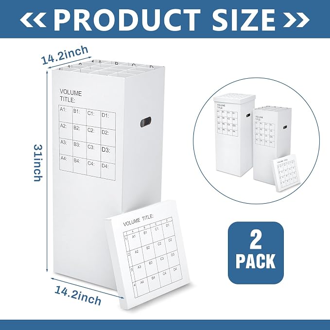 PerKoop 2 Pack Blueprint Holder Storage Organizer - Image 2