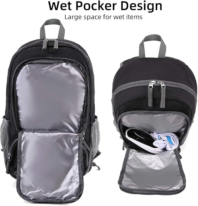 FENGDONG 35L Lightweight Foldable Waterproof Packable Travel Small Hiking - Image 6