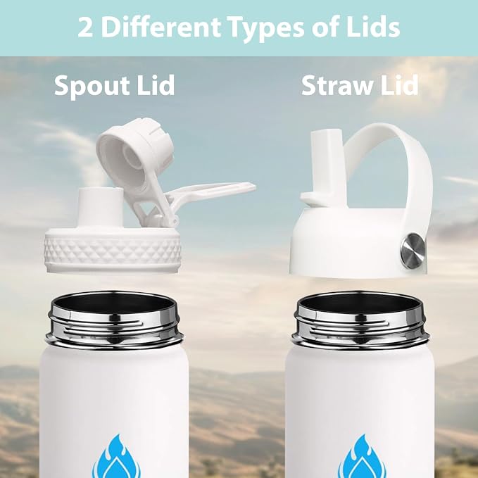 SENDESTAR Water Bottle 32oz Double Wall Vacuum Insulated Leak Proof Stainless - Image 2