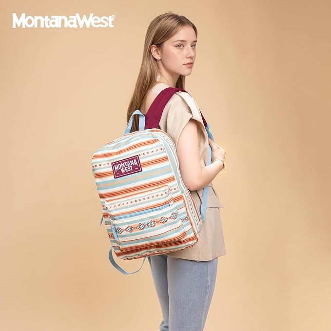 Montana West Backpack for Women Men 2 PCS Lightweight College Bookbags Casual - Image 2