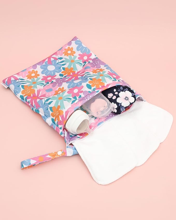 ALVABABY 3 Cloth Diaper Wet Dry Bags Waterproof Reusable - Image 5