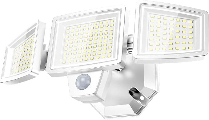 LED Security Lights Motion Sensor Outdoor Lights, 6500K Daylight, IP65 by Lightupyourwayhome