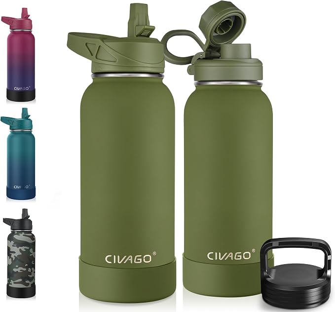 CIVAGO 32 oz Insulated Water Bottle by CIVAGO