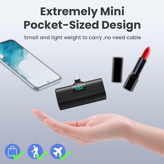 Portable Charger for iPhone 17/16/15 Series, Upgraded 5200mAh PD USB C Power - Image 2