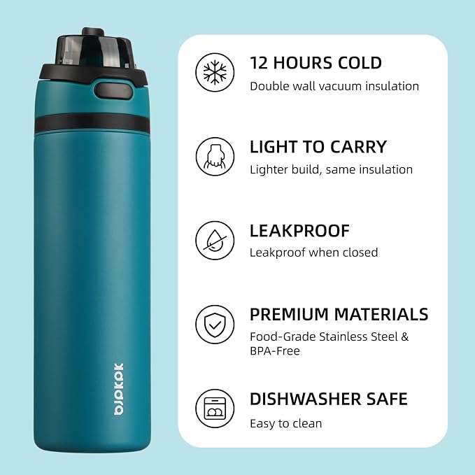BJPKPK 25oz Insulated Water Bottle - Image 3