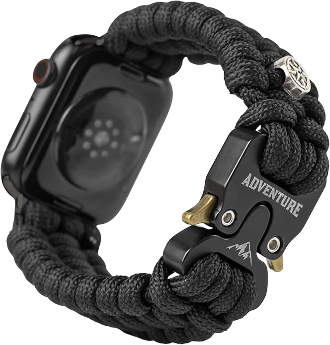 Paracord Band Compatible with Apple Watch Band 38mm 40mm 41mm 42mm 44mm 45mm by amzeus