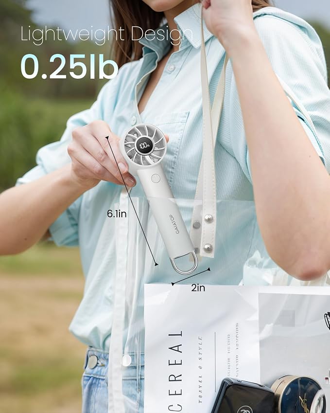 Gaiatop Portable Mini Fan, 3 Speed Handheld Fans - Image 4