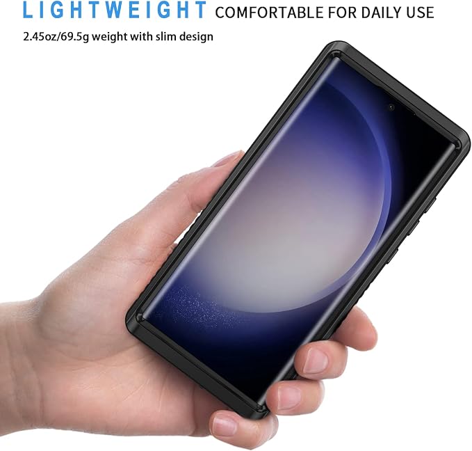 Lanhiem Magnetic for Samsung Galaxy S23 Ultra Case, IP68 Waterproof Dustproof - Image 2