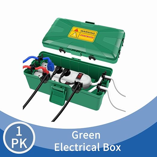 NineLeaf Outdoor Electrical Box, IP54 Waterproof Extension Cord Cover - Image 8