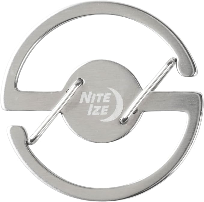 Nite Ize Medallion Key Carabiner, Stainless Steel Key Ring Carabiner - Image 2