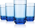 Drinique ELT-TA-BLU-4 Elite Tall Unbreakable Tritan Highball Glasses, 14 oz by DRINIQUE