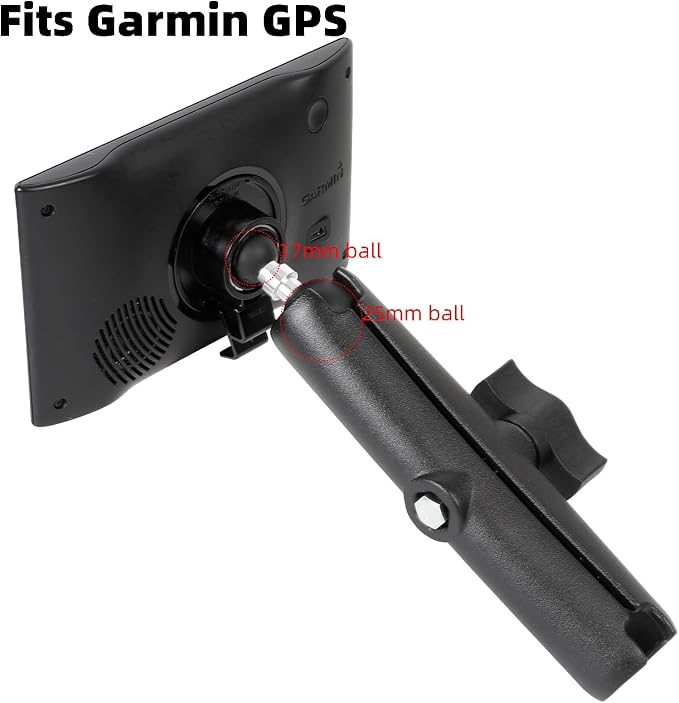 1" to 17mm Ball Adapter with 5.9" Long Double Socket Arm, Compatible with RAM B - Image 4