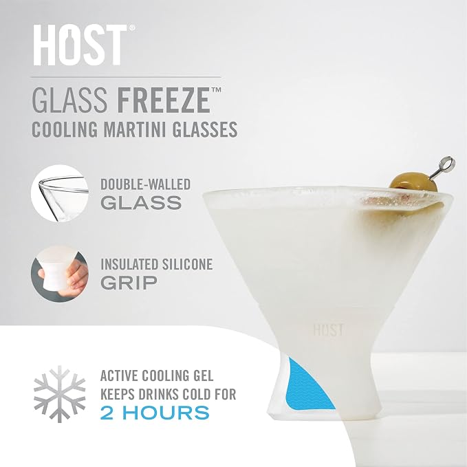 Host Stemless Martini Glasses, Cocktail Glasses, Double Walled Insulated - Image 2