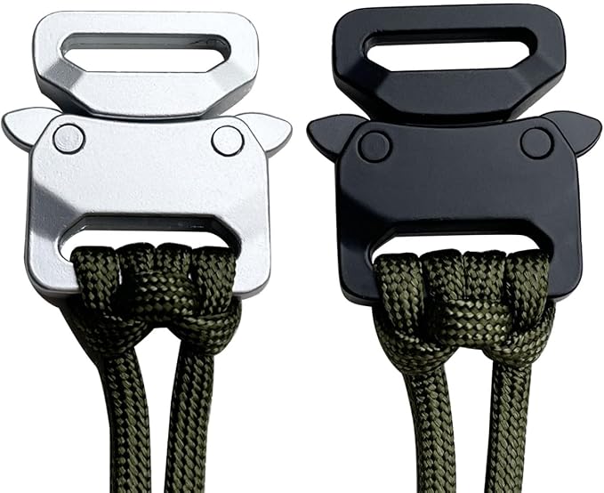 Paracord Bracelet Clips, Quick Release Belt Buckle Metal Shackle Lock - Image 5