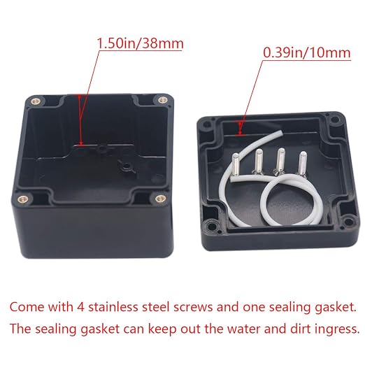 2 Packs Junction Box IP65 Waterproof ABS Plastic Electrical Project Case Power - Image 4