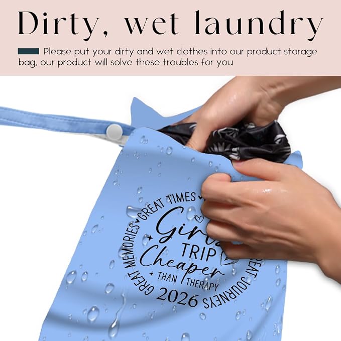 Girls Trip Gifts Wet Dry Bag, Beach Bag Wet Bag Favors, - Image 3