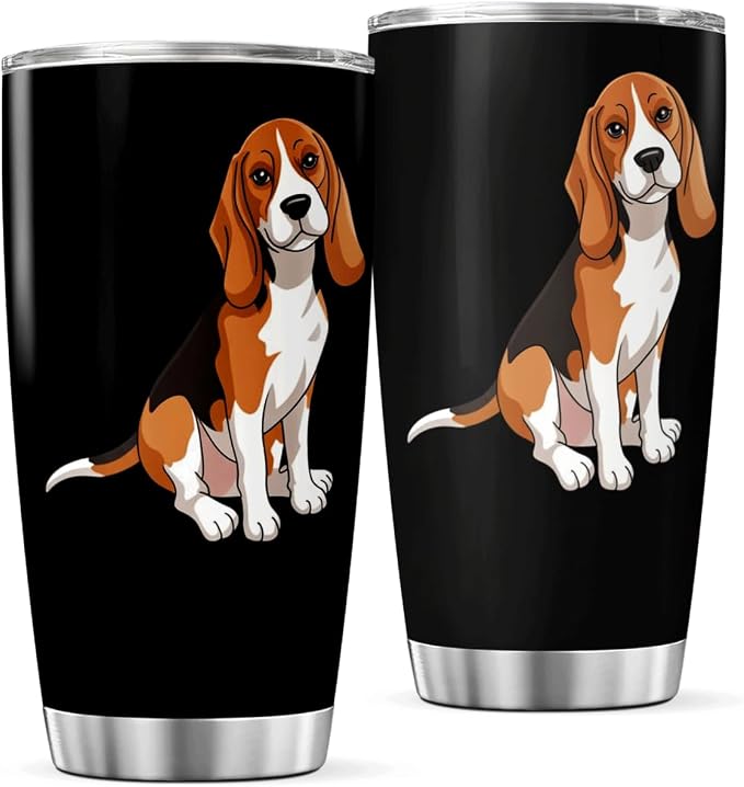 CUBICER Cartoon Beagle Dog Design 20 Oz Stainless Steel Tumbler by CUBICER