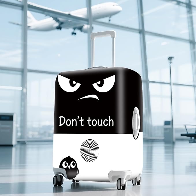 ANNA QUEEN Funny Don't Touch Luggage Cover, Stretchable Suitcase Protector - Image 9