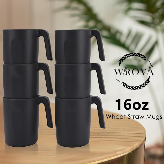 Wrova 16oz Wheat Straw Cups - Image 6