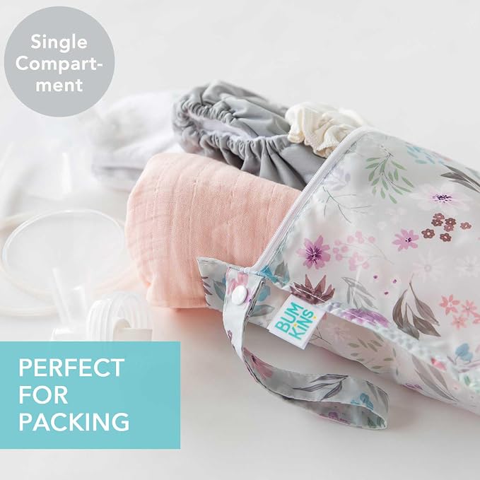 Bumkins - Waterproof Wet Bag - For Baby, Swim Suit, Cloth Diapers, Pump Parts - Image 2