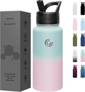 COKTIK 32oz Sports Water Bottle, Stainless Steel Water Bottle by coktik