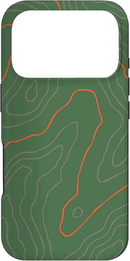 Backcountry Topo Guide Orange Lines Topographical Map Case by Unknown