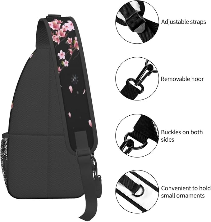 Cherry Blossom Crossbody Sling Bag - Image 4